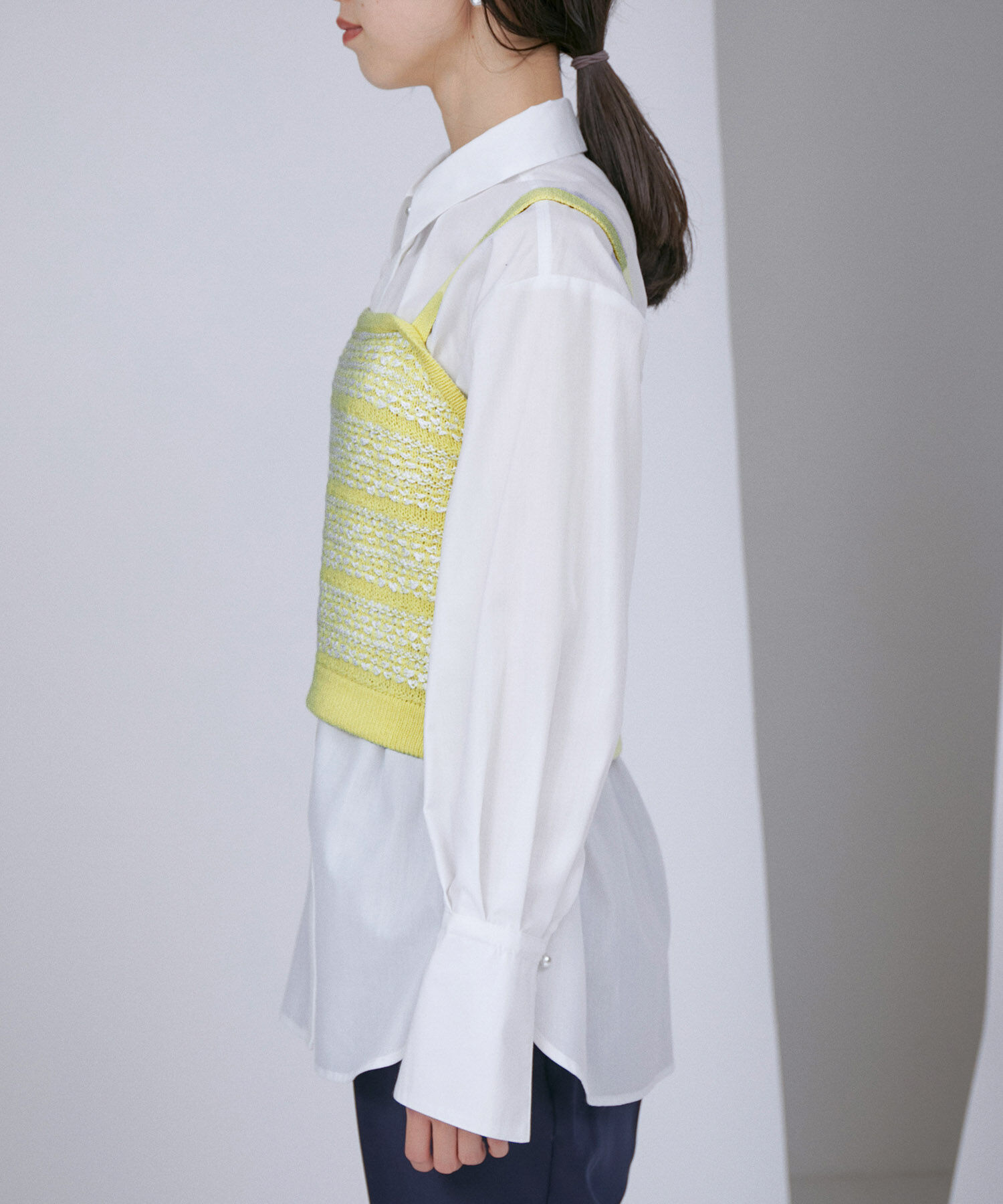 VIS「【アンサンブル対応】ツイードニットビスチェ」|キャミソール|