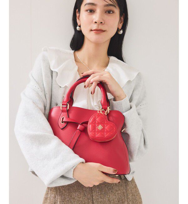 VIS「ハートキルティングポーチチャーム」|チャーム・キーホルダー|