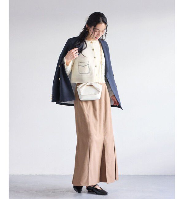 VIS「ステッチワークニットジャケット」|カーディガン|