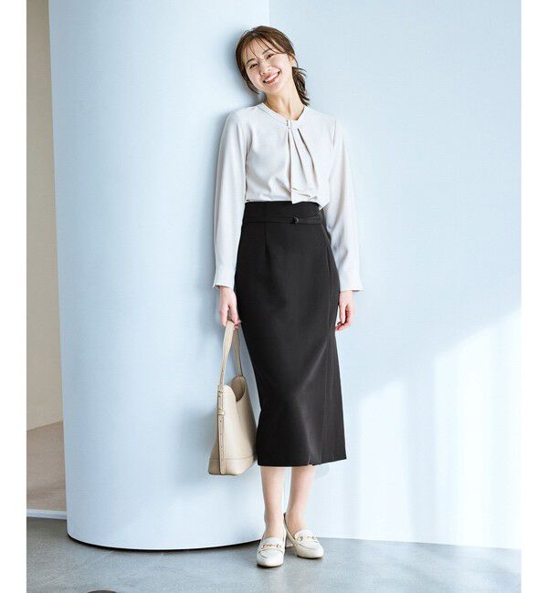 Rope&rsquo;Picnic「【WEB限定】360&deg;ウルトラストレッチ タイトスカート/UVカット・花粉ガード・セットアップ対応」|スカート|