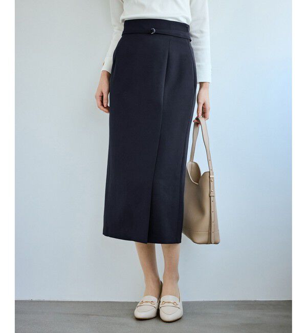 Rope&rsquo;Picnic「【WEB限定】360&deg;ウルトラストレッチ タイトスカート/UVカット・花粉ガード・セットアップ対応」|スカート|ネイビー(40)