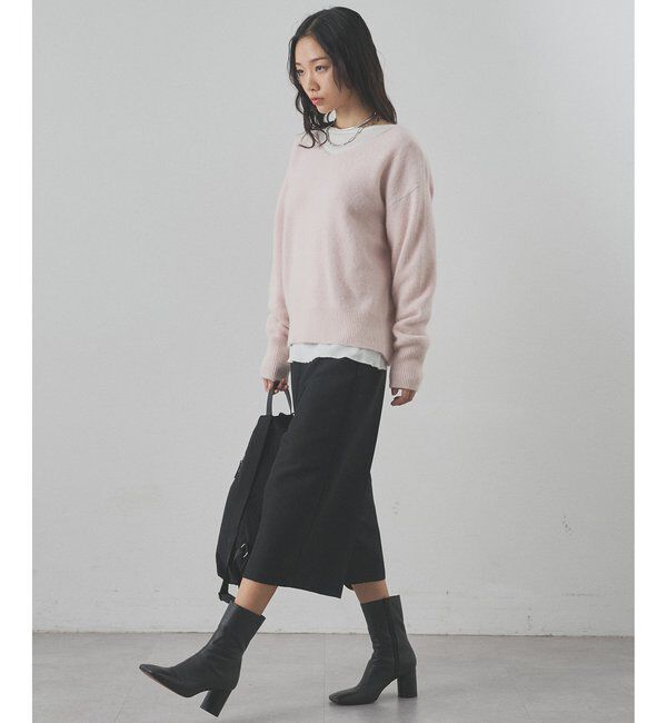  「フォックスウール Vネックプルオーバー」|ニット・セーター|