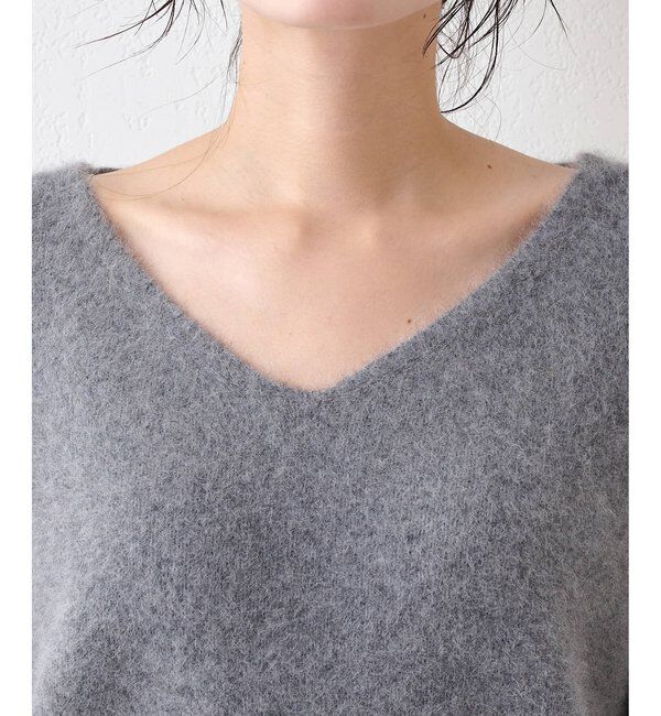  「フォックスウール Vネックプルオーバー」|ニット・セーター|