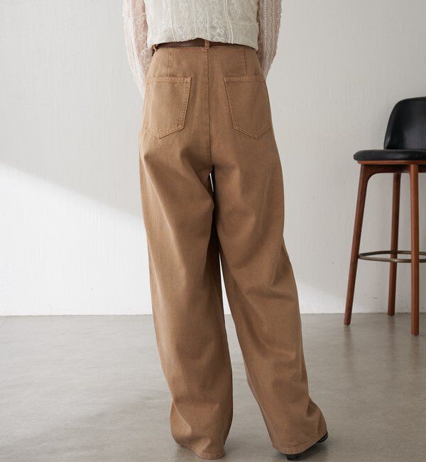  「Q.anosチャームタックデニムパンツ」|デニム|