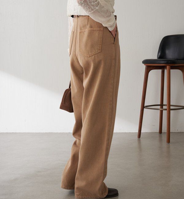  「Q.anosチャームタックデニムパンツ」|デニム|