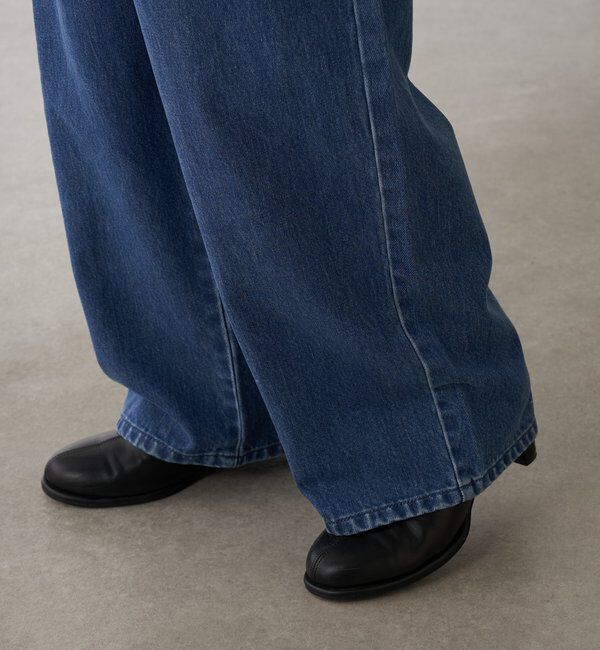  「Q.anosチャームタックデニムパンツ」|デニム|
