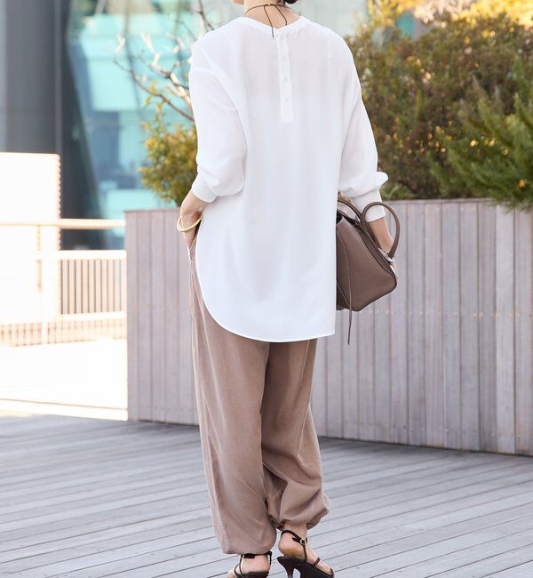  「【さらっと着やすい！/冷房・日焼け対策◎】ジョーゼットポケットブラウス」|シャツ・ブラウス|