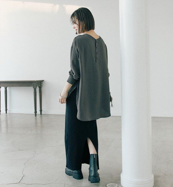  「【さらっと着やすい！/冷房・日焼け対策◎】ジョーゼットポケットブラウス」|シャツ・ブラウス|