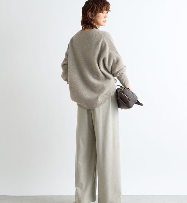  「【最高気温5度の寒い日に！/すっきり見え】ウォームタックワイドスラックス」|チノ|