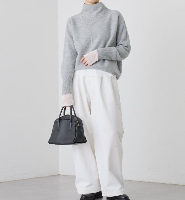  「【レイヤードに最適】チュールキリカエカットソー」|Tシャツ・カットソー|