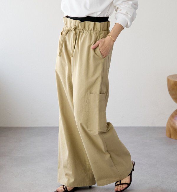  「予約【A・MONN(アモン)】ミリタリーWウエストカーゴパンツ」|チノ|