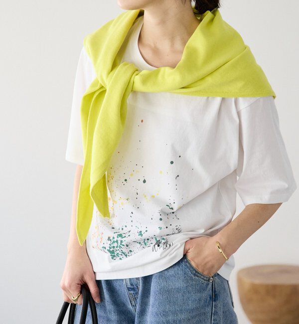  「予約【A・MONN(アモン)】color dot Tee」|Tシャツ・カットソー|オフホワイト