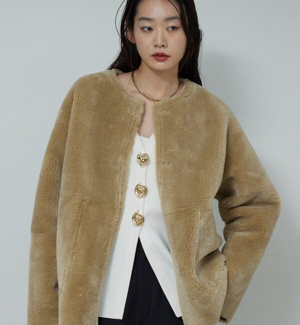  「ビジューVネックカーディガン」|ニット・セーター|