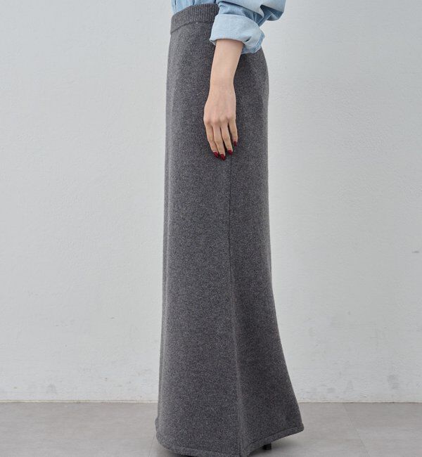  「【セットアップ対応】【手洗い可】メリノウールニットスカート」|スカート|