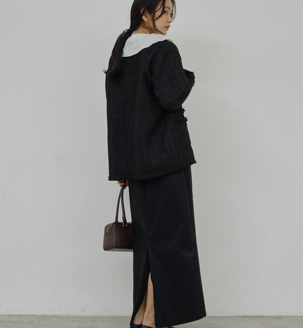  「ミックスヤーンツイードジャケット」|ベスト・ジレ|