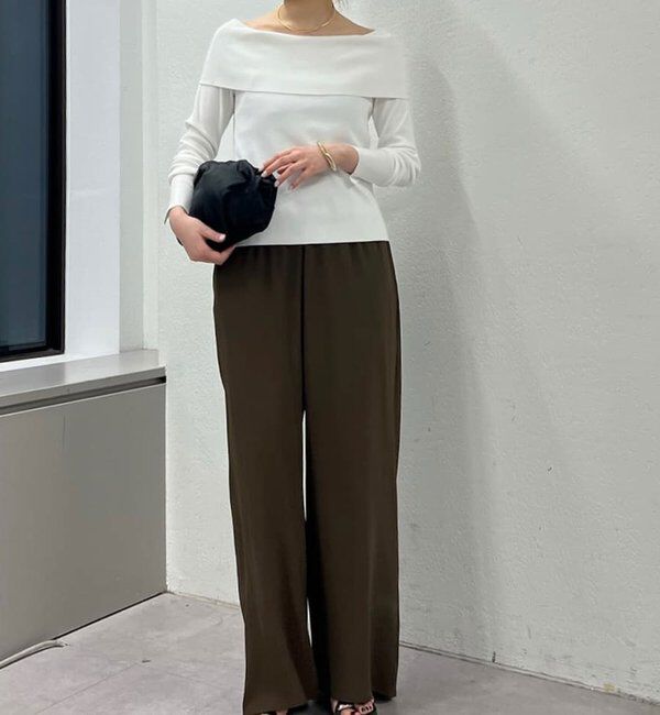  「【即戦力パンツ】【3サイズ展開】ワイドイージーパンツ」|チノ|