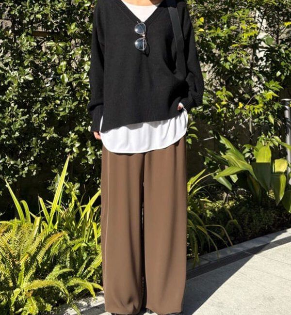  「【即戦力パンツ】【3サイズ展開】ワイドイージーパンツ」|チノ|