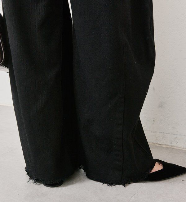  「クラッシュカーブパンツ」|デニム|