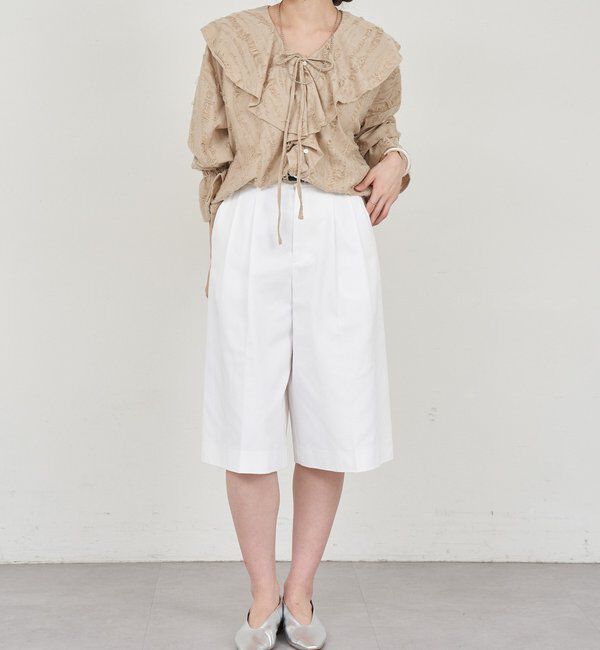  「ニュアンスフリルカラーブラウス」|シャツ・ブラウス|