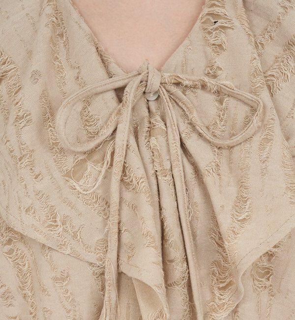  「ニュアンスフリルカラーブラウス」|シャツ・ブラウス|