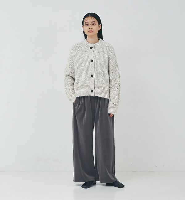 collex「ミックスヤーンボックスショートカーディガン」|カーディガン|