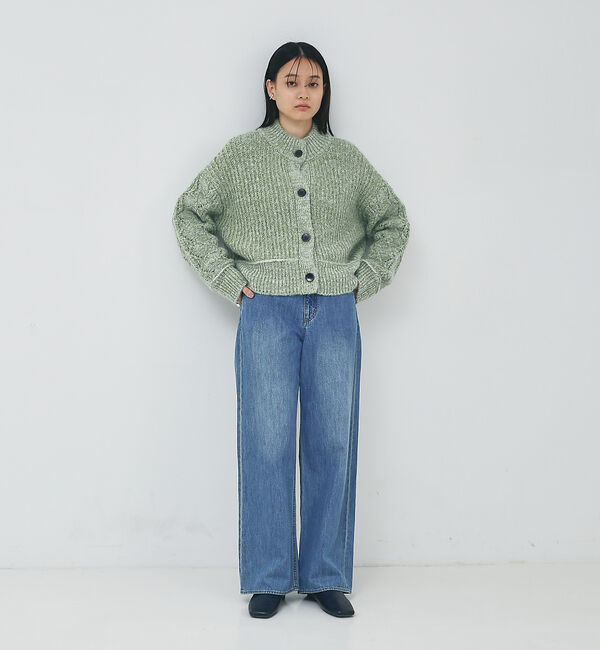 collex「ミックスヤーンボックスショートカーディガン」|カーディガン|