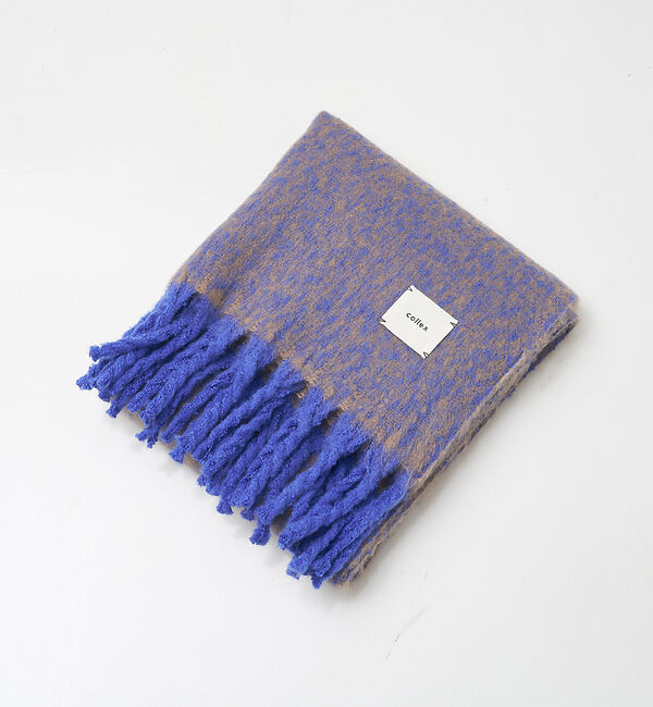 collex「メランジフリンジブランケット 60&times;180cm」|ブランケット|
