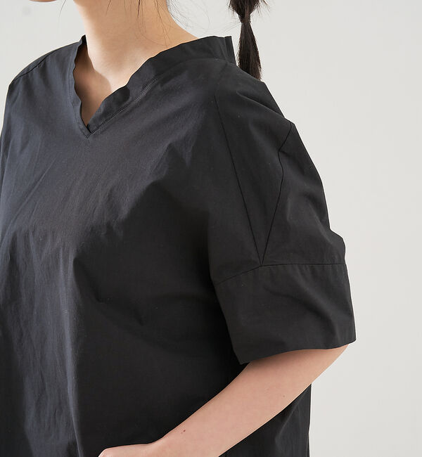 collex「オフスタンドカラーコットンブラウス」|シャツ・ブラウス|