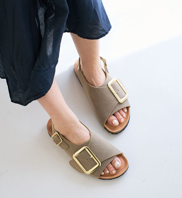 collex「【WEB限定】【PLAKTON/プラクトン】バックルサンダル」|サンダル|