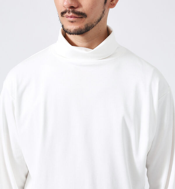 ABAHOUSE「【フロントスリット】タートルネック 長袖Tシャツ」|Tシャツ・カットソー|