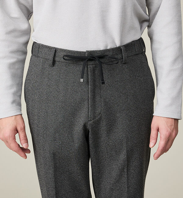 ABAHOUSE「【上下2点SET/WEB限定】ヘリンボーン ジャガード ニットセットアップ /」|スーツ|