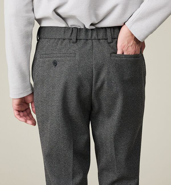 ABAHOUSE「【上下2点SET/WEB限定】ヘリンボーン ジャガード ニットセットアップ /」|スーツ|