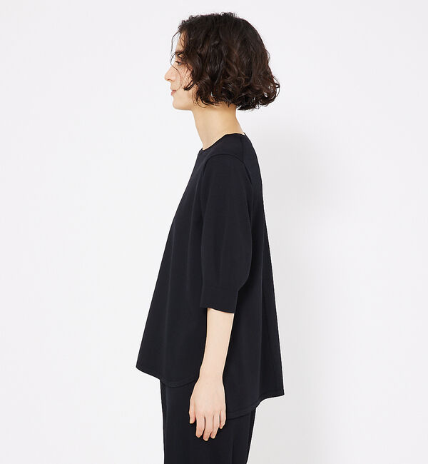 qualite「レーヨンストレッチボートネックニット」|ニット・セーター|