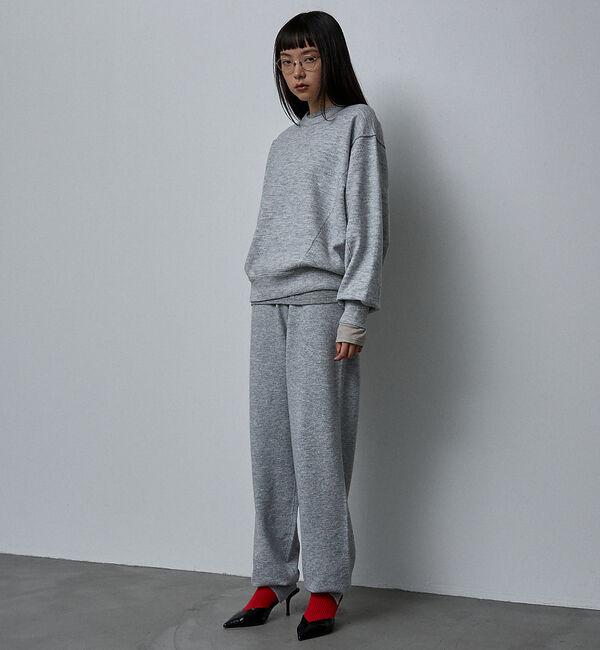 NOMINE「【セットアップ/ユニセックス】スウェットライク ニット プルオーバー」|ニット・セーター|