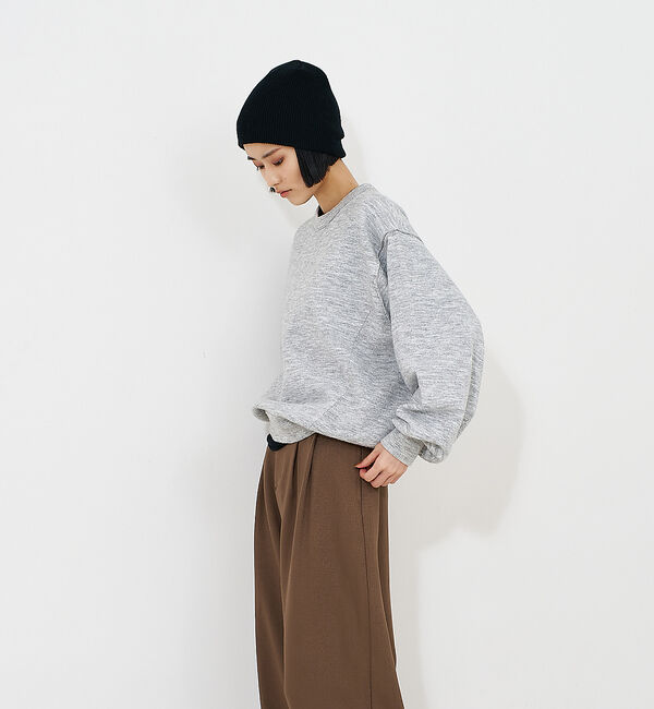 NOMINE「【セットアップ/ユニセックス】スウェットライク ニット プルオーバー」|ニット・セーター|