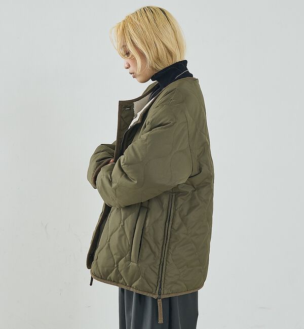 NOMINE「【TAION】ミリタリー リバーシブル クルーネック ダウンジャケット / ブル」|ダウン|