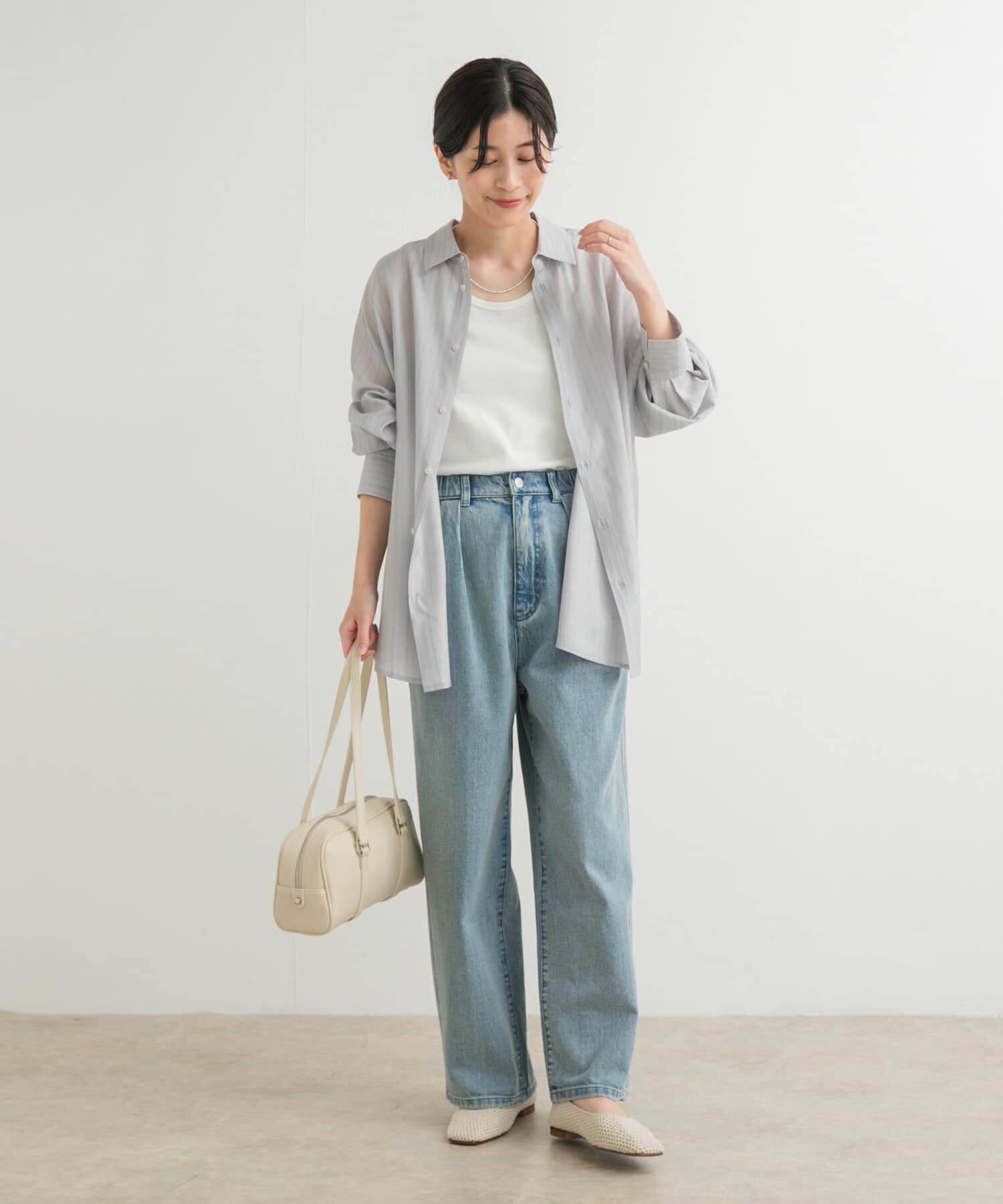 URBAN RESEARCH DOORS「リップルベーシックタンクトップ」|タンクトップ|