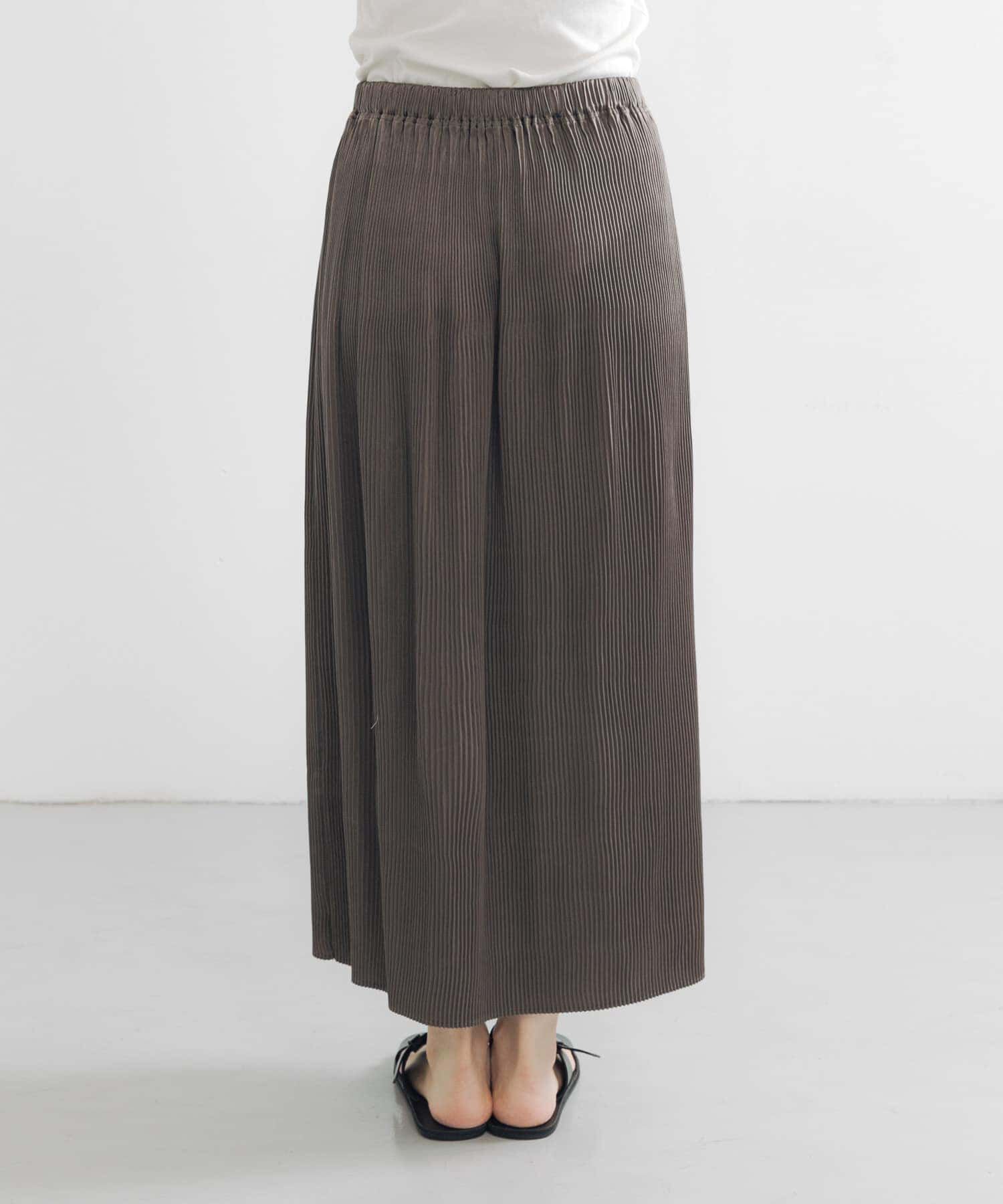 URBAN RESEARCH「サテンプリーツストレートラインスカート」|スカート|