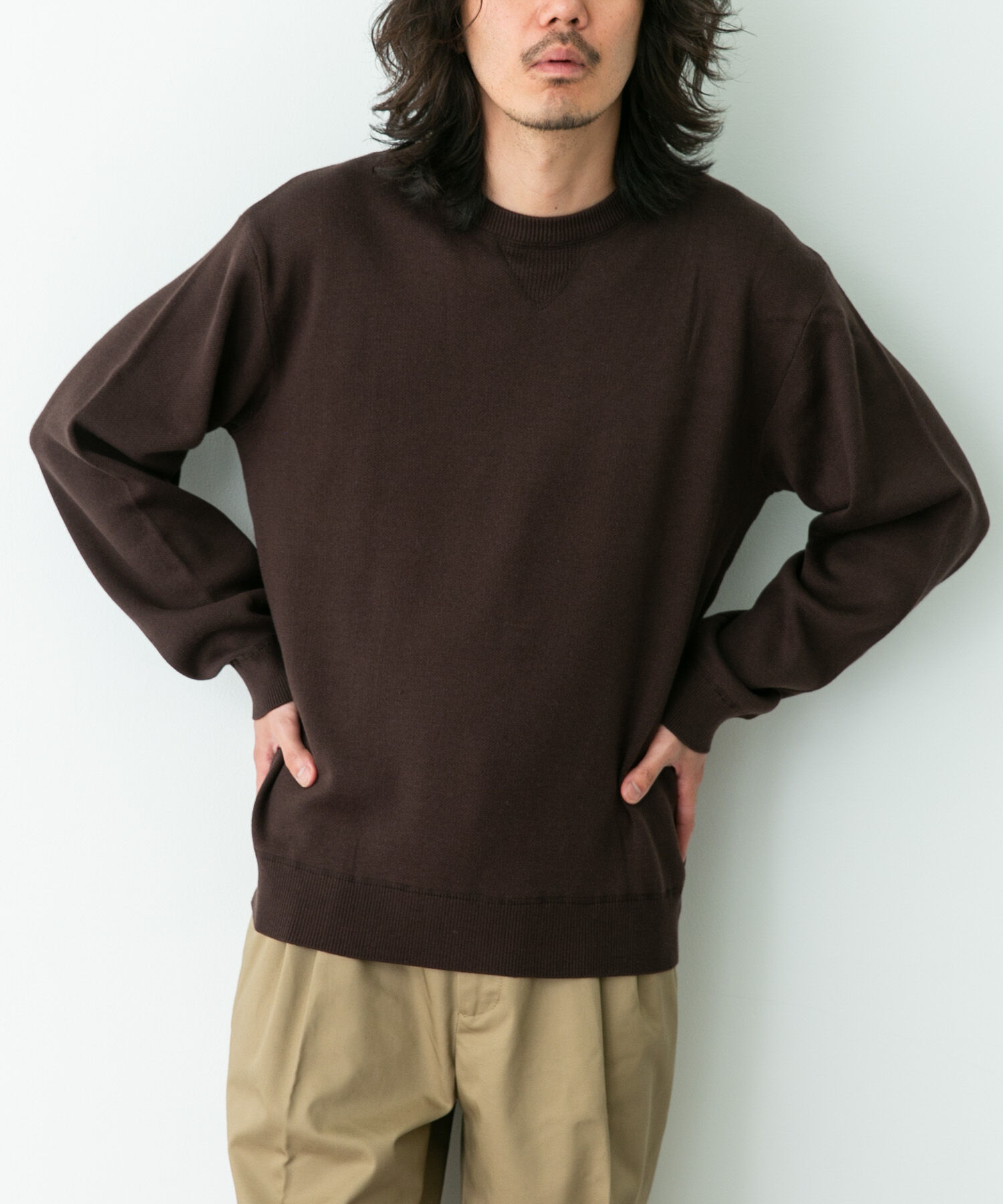 Sonny Label 「スウェットライクニットプルオーバー」|ニット・セーター|