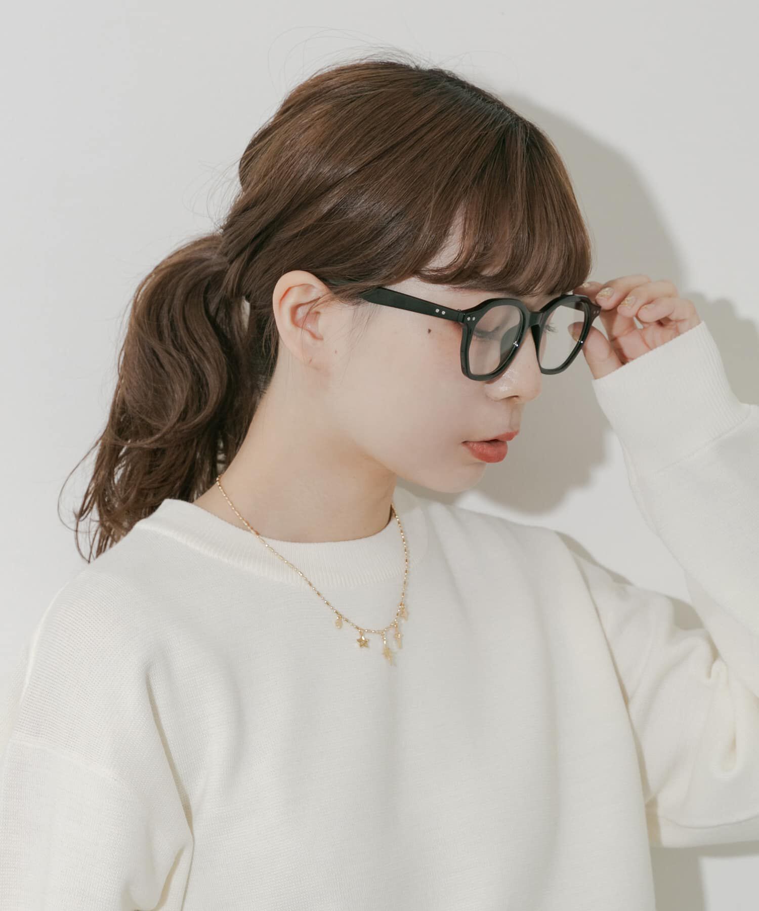 SMELLY「オクタゴンフレームダテメガネ」|メガネ|