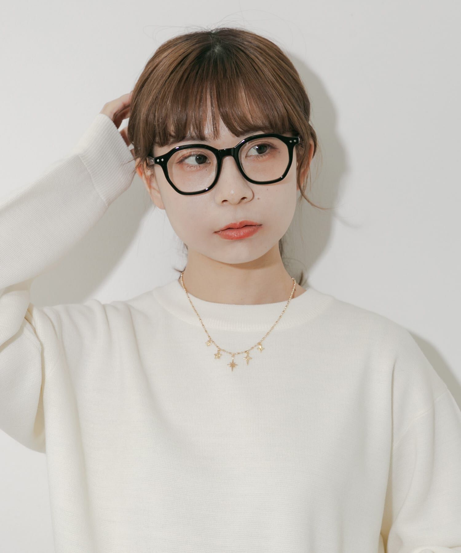 SMELLY「オクタゴンフレームダテメガネ」|メガネ|