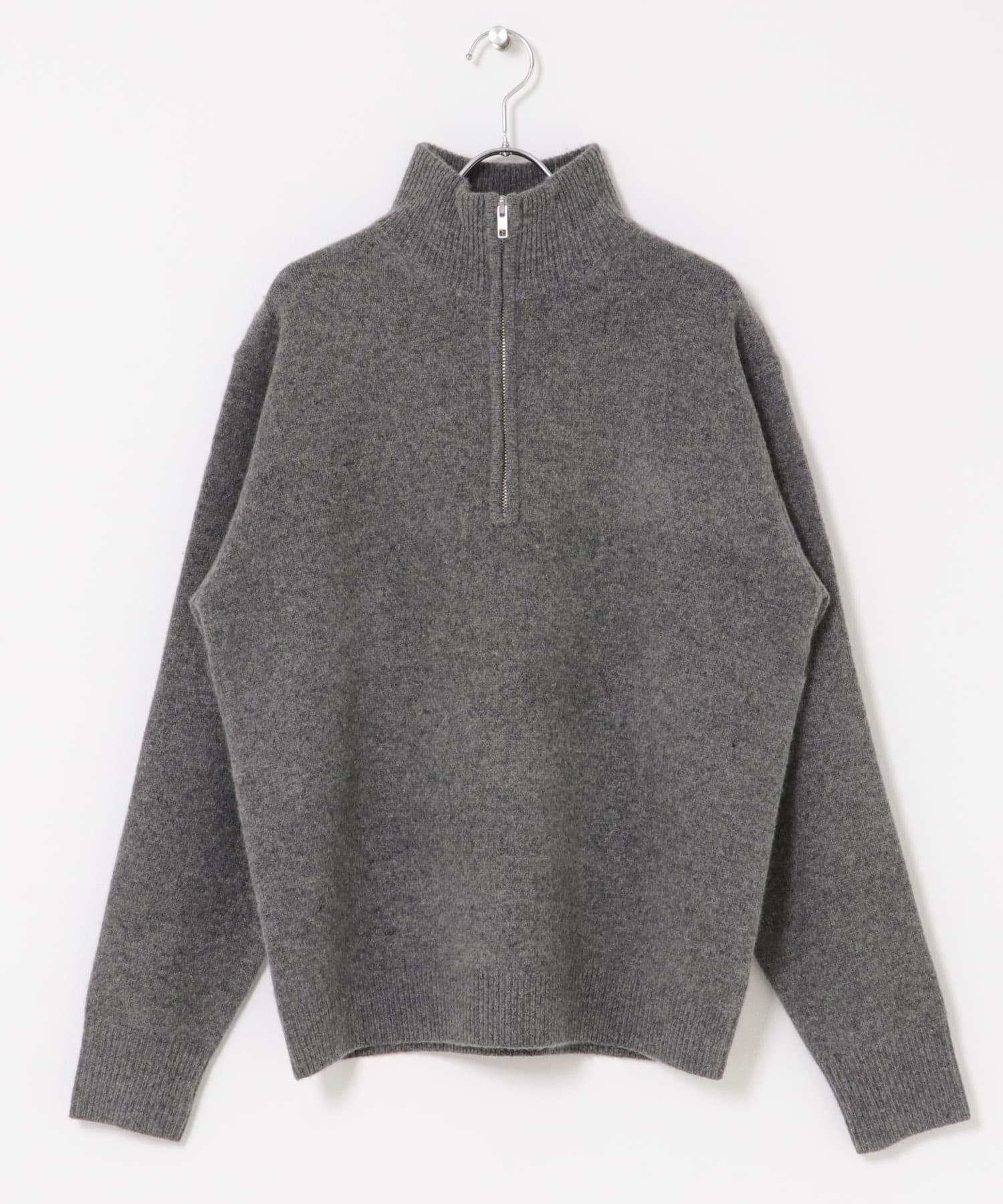 URBAN RESEARCH ROSSO「『XLサイズあり』ハミルトンラムズウールハーフジップニット」|ニット・セーター|