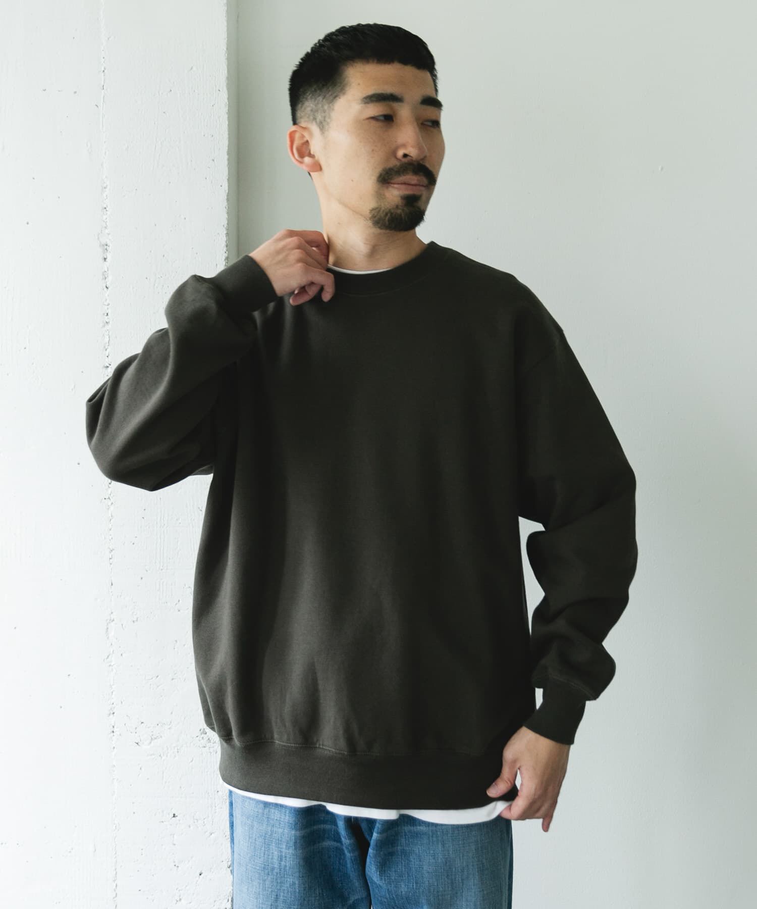 URBAN RESEARCH DOORS「裏起毛クルーネックスウェット」|スウェット・ジャージ|