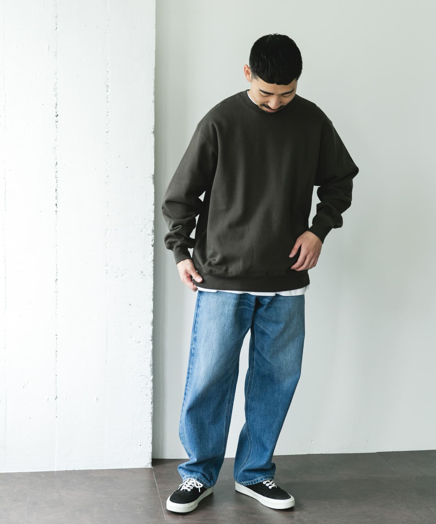 URBAN RESEARCH DOORS「裏起毛クルーネックスウェット」|スウェット・ジャージ|