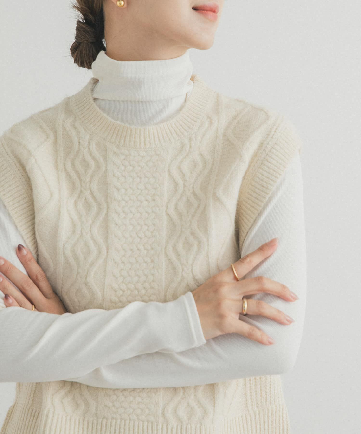 URBAN RESEARCH DOORS「ソフトテレコタートルプルオーバー」|Tシャツ・カットソー|