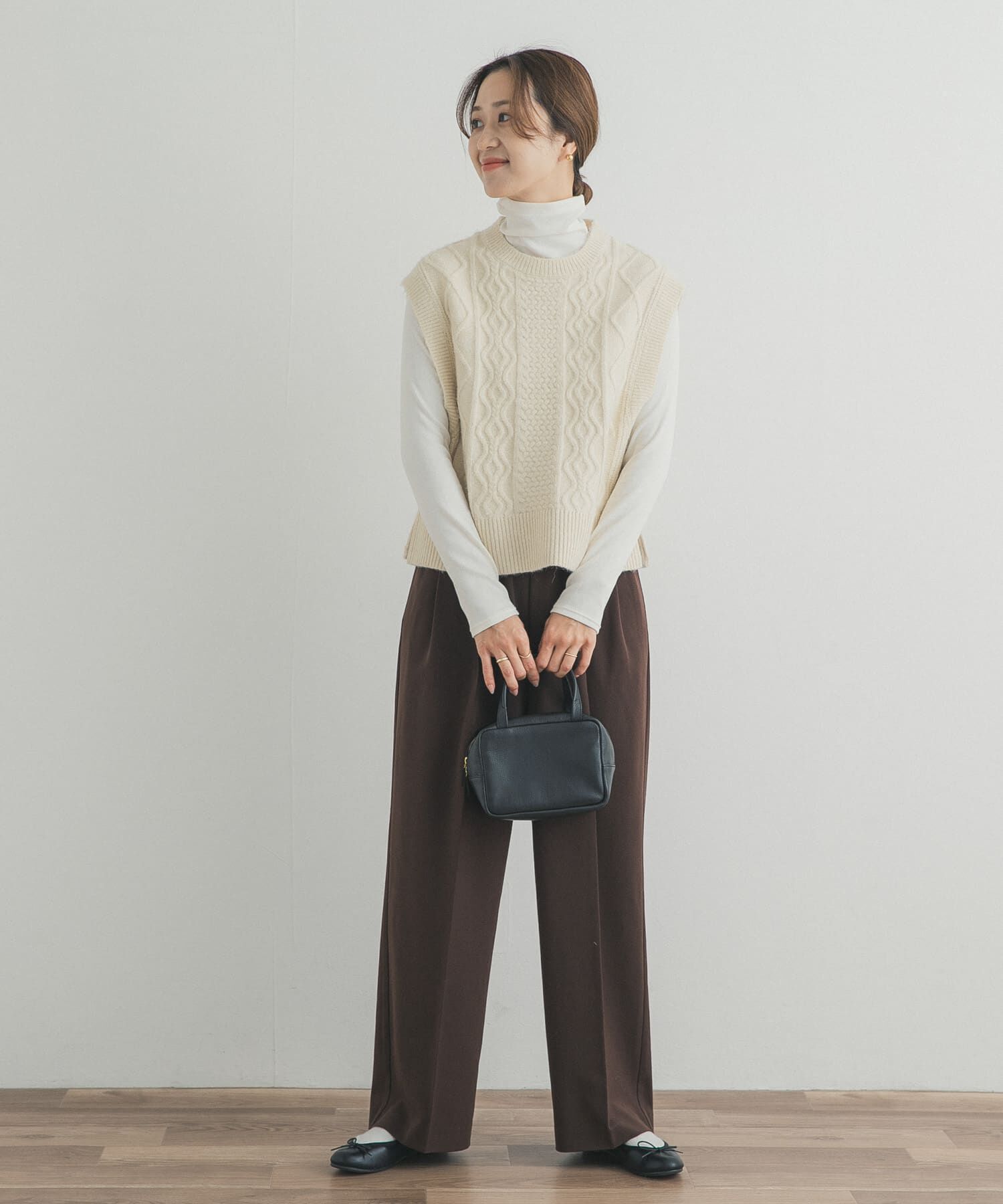 URBAN RESEARCH DOORS「ソフトテレコタートルプルオーバー」|Tシャツ・カットソー|