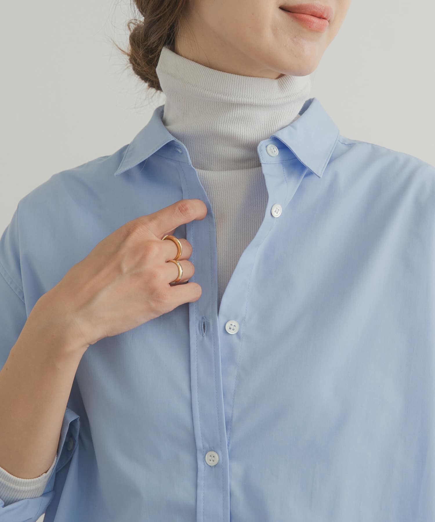 URBAN RESEARCH DOORS「ソフトテレコタートルプルオーバー」|Tシャツ・カットソー|