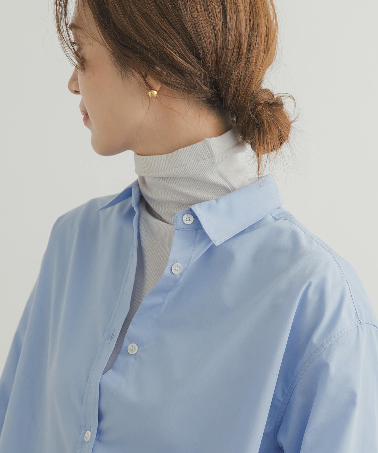 URBAN RESEARCH DOORS「ソフトテレコタートルプルオーバー」|Tシャツ・カットソー|