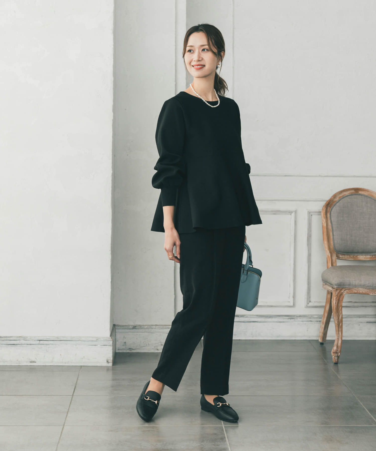 URBAN RESEARCH DOORS「ペプラムKNIT」|ニット・セーター|