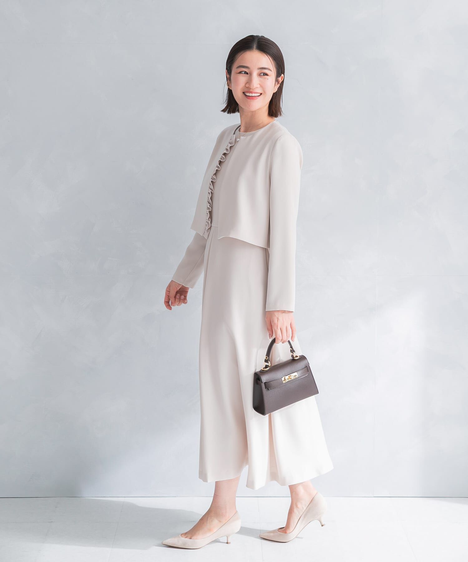 URBAN RESEARCH ROSSO「kaene　シフォン合わせロングワンピース」|ワンピース|